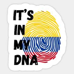 It's in my DNA Colombia Sticker